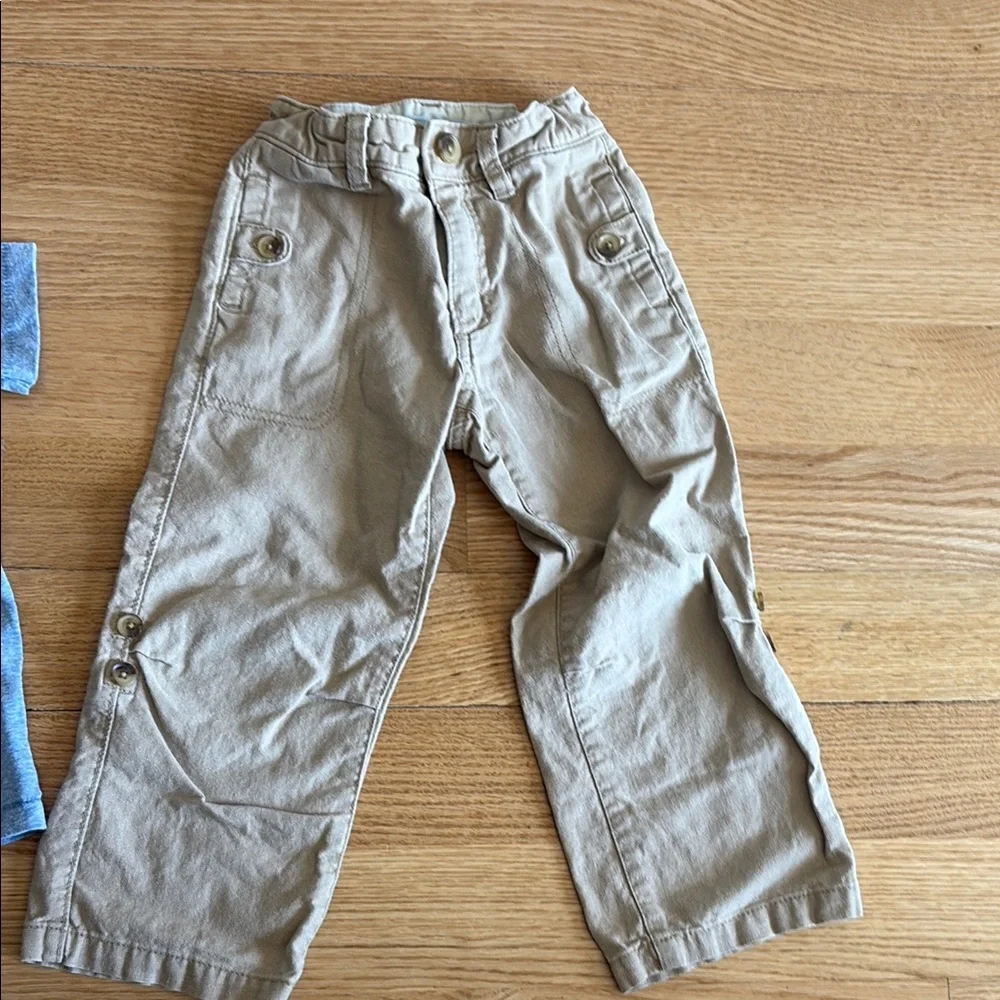Carter’s Blue Kids Henley Shirt and Gap pants